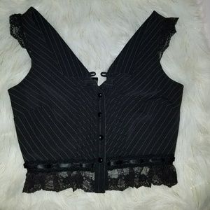 Sexy pinstripe vest